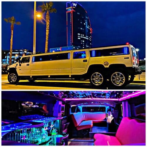 Alquilar limusina Hummer H2 blanca